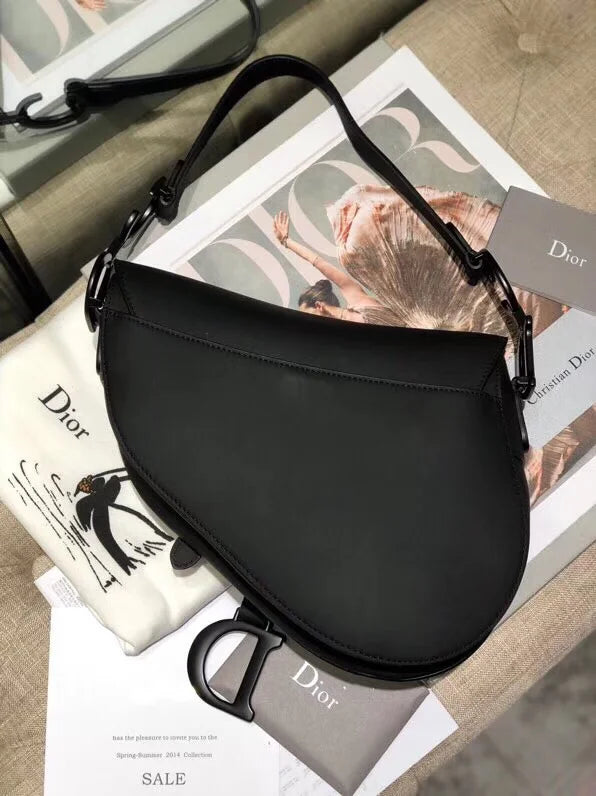 Dior Black Saddle Bag