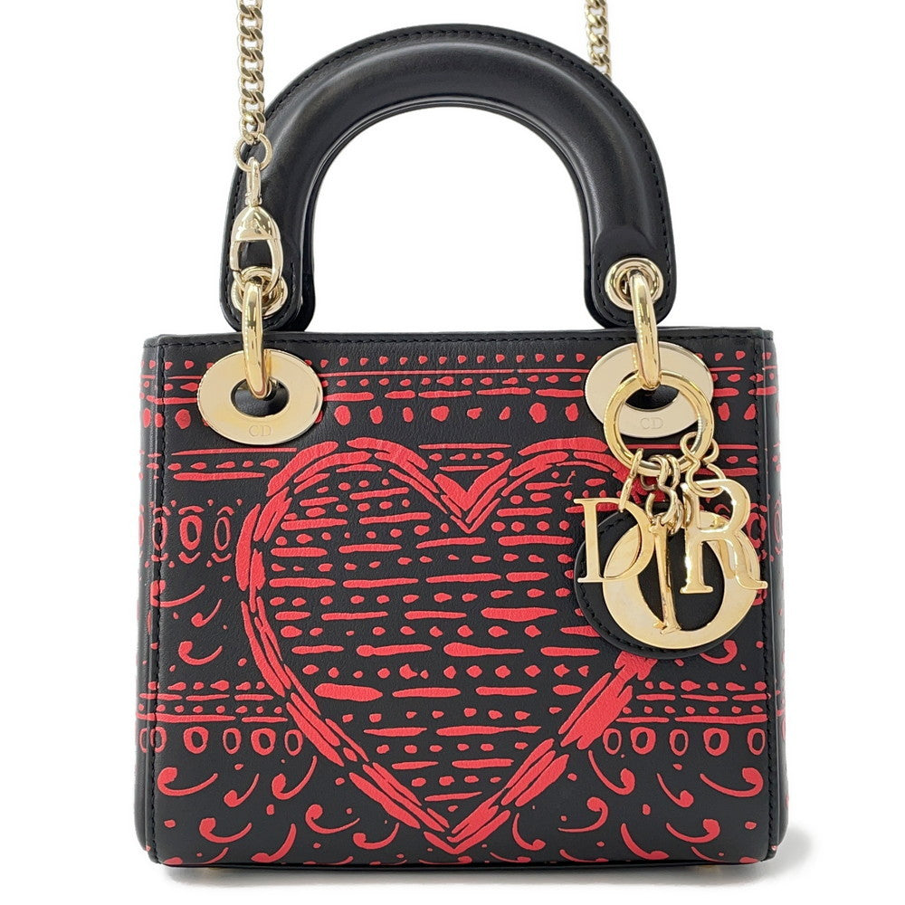 Dior Lady Dior Leather Black Handbag
