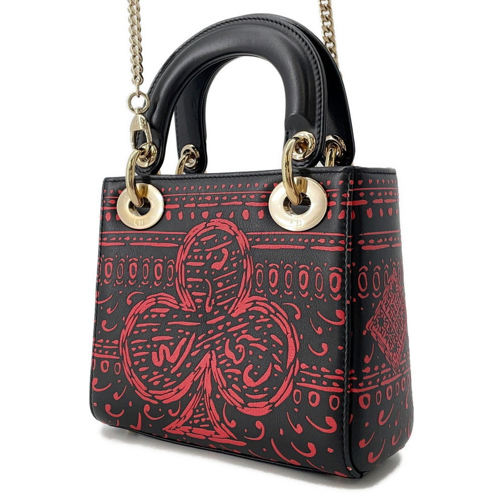 Dior Lady Dior Leather Black Handbag