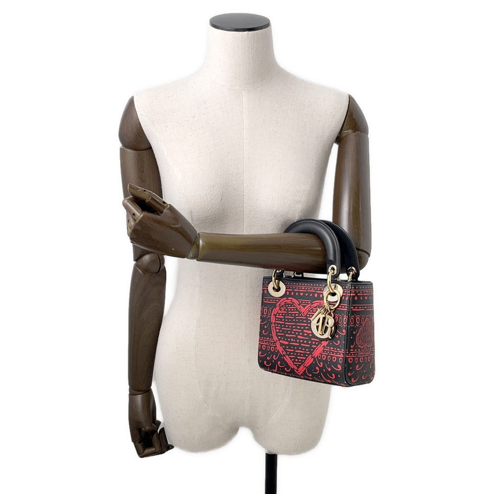 Dior Lady Dior Leather Black Handbag