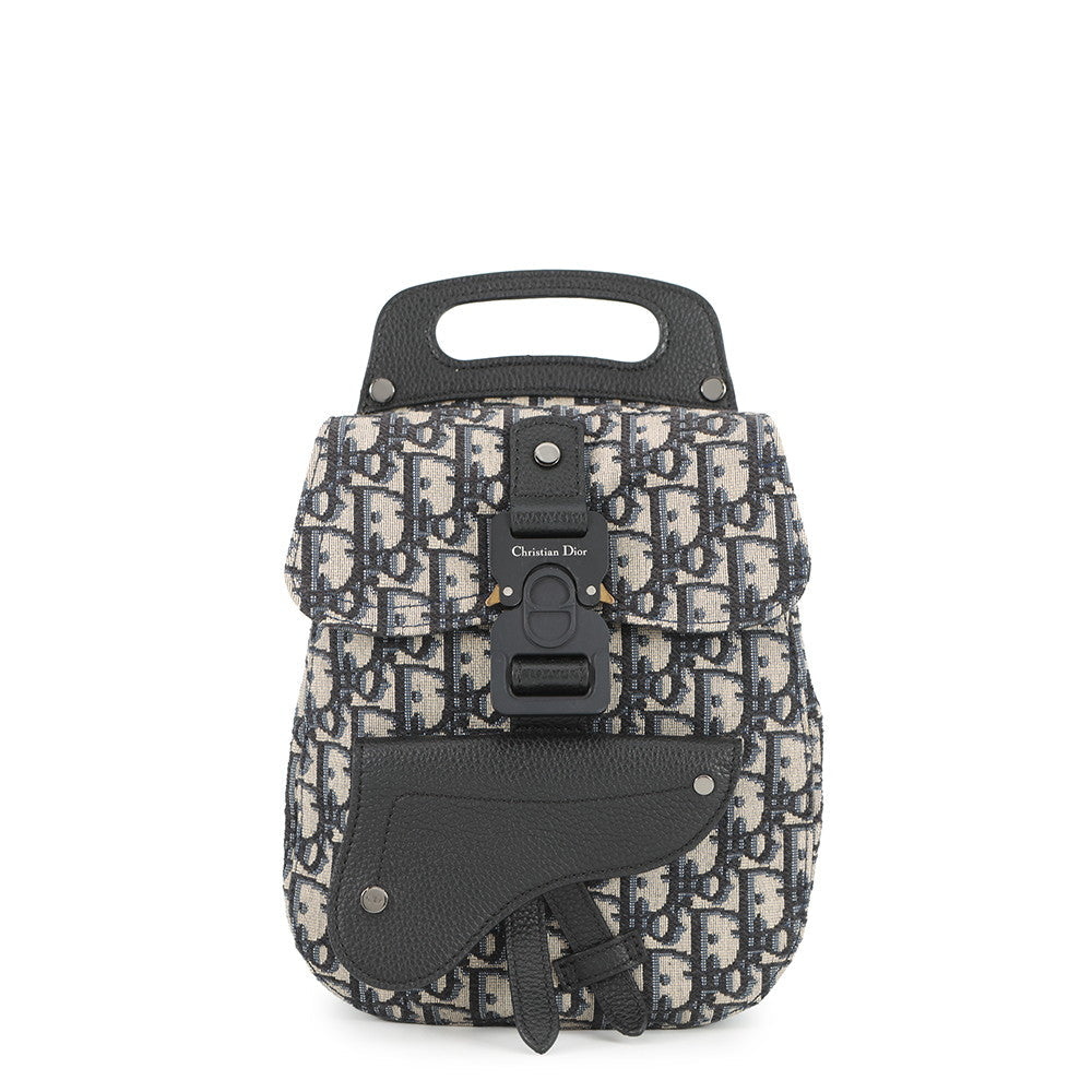 Dior Oblique Leather Black Backpack