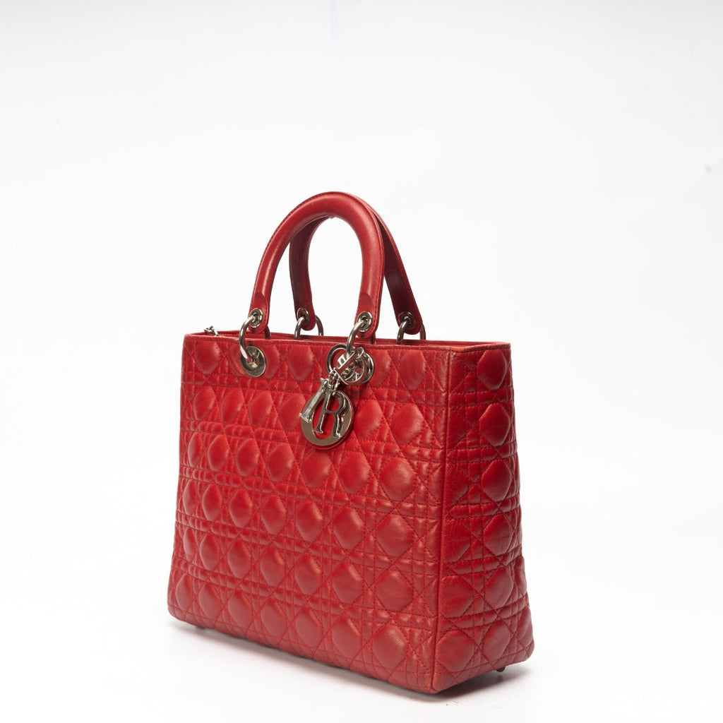 Dior Lady Dior Leather Handbag