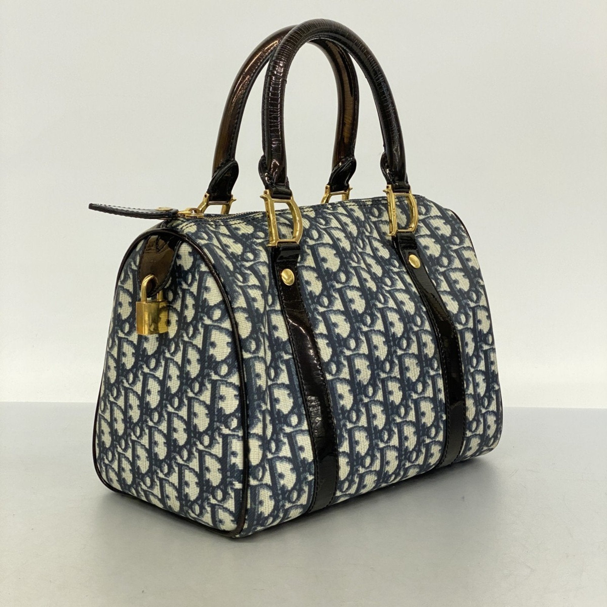 Christian Dior Navy Pvc Handbag