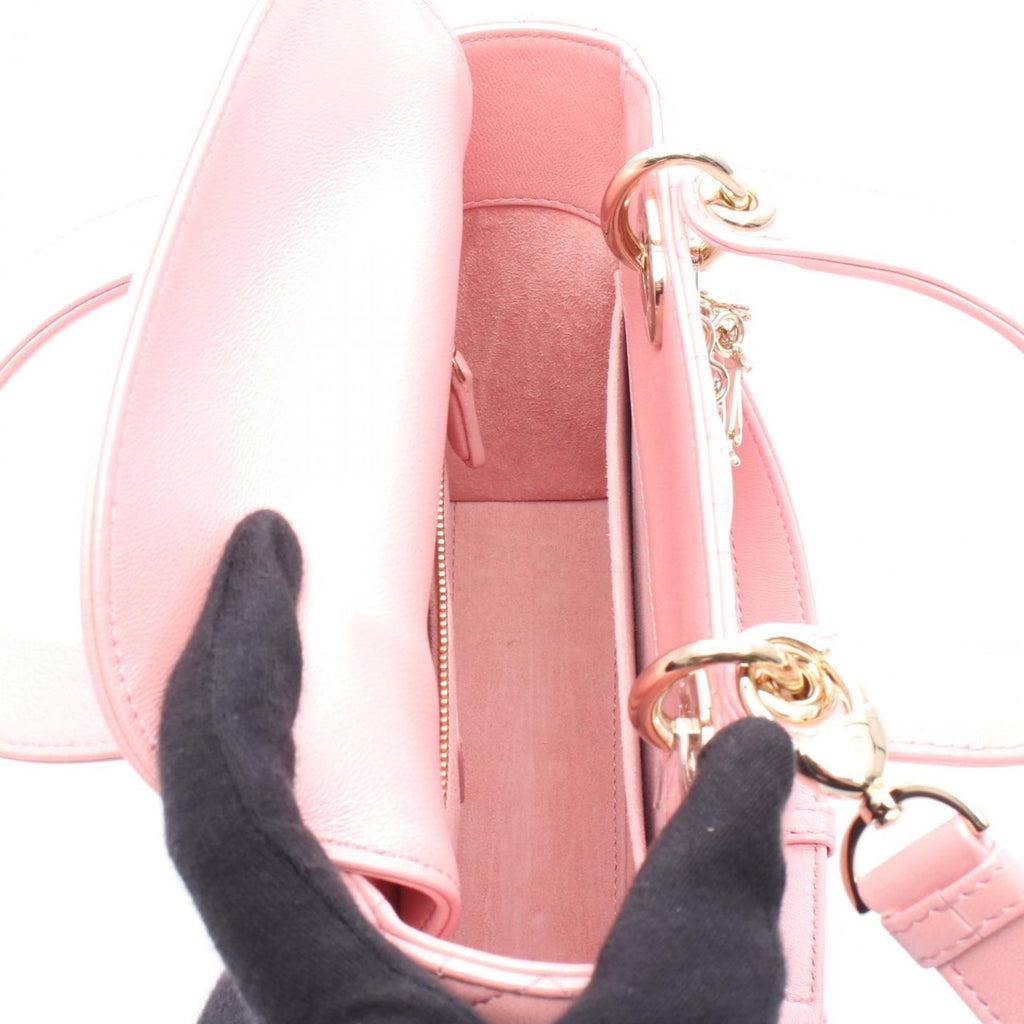 Christian Dior Pink Leather Handbag Style 4
