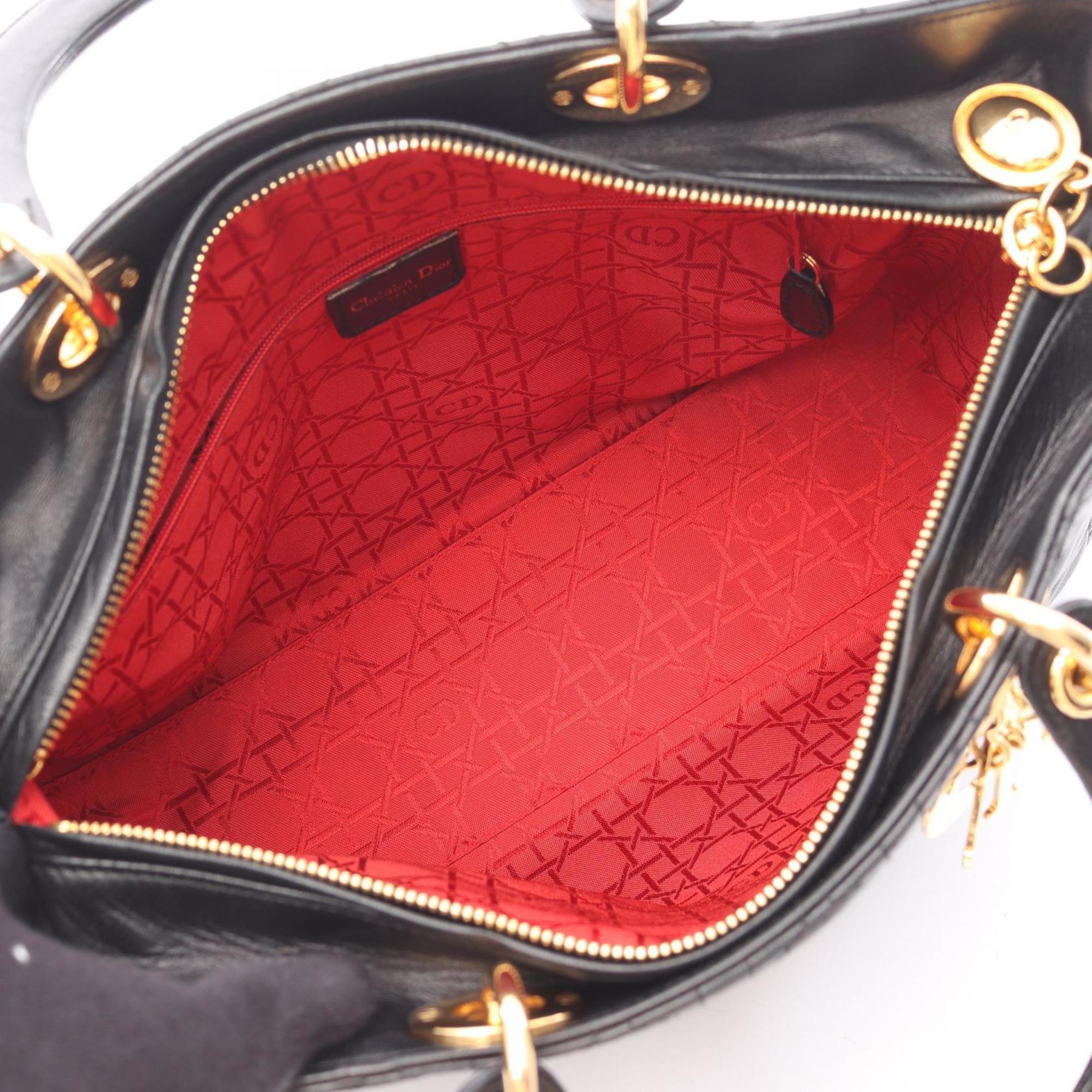 Christian Dior Black Leather Handbag Style 3
