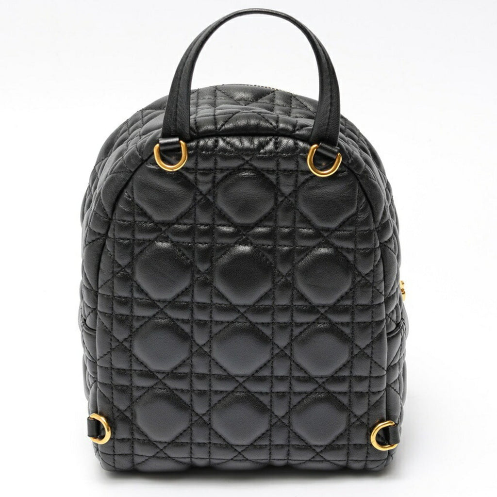 Christian Dior Black Leather Backpack Style 5