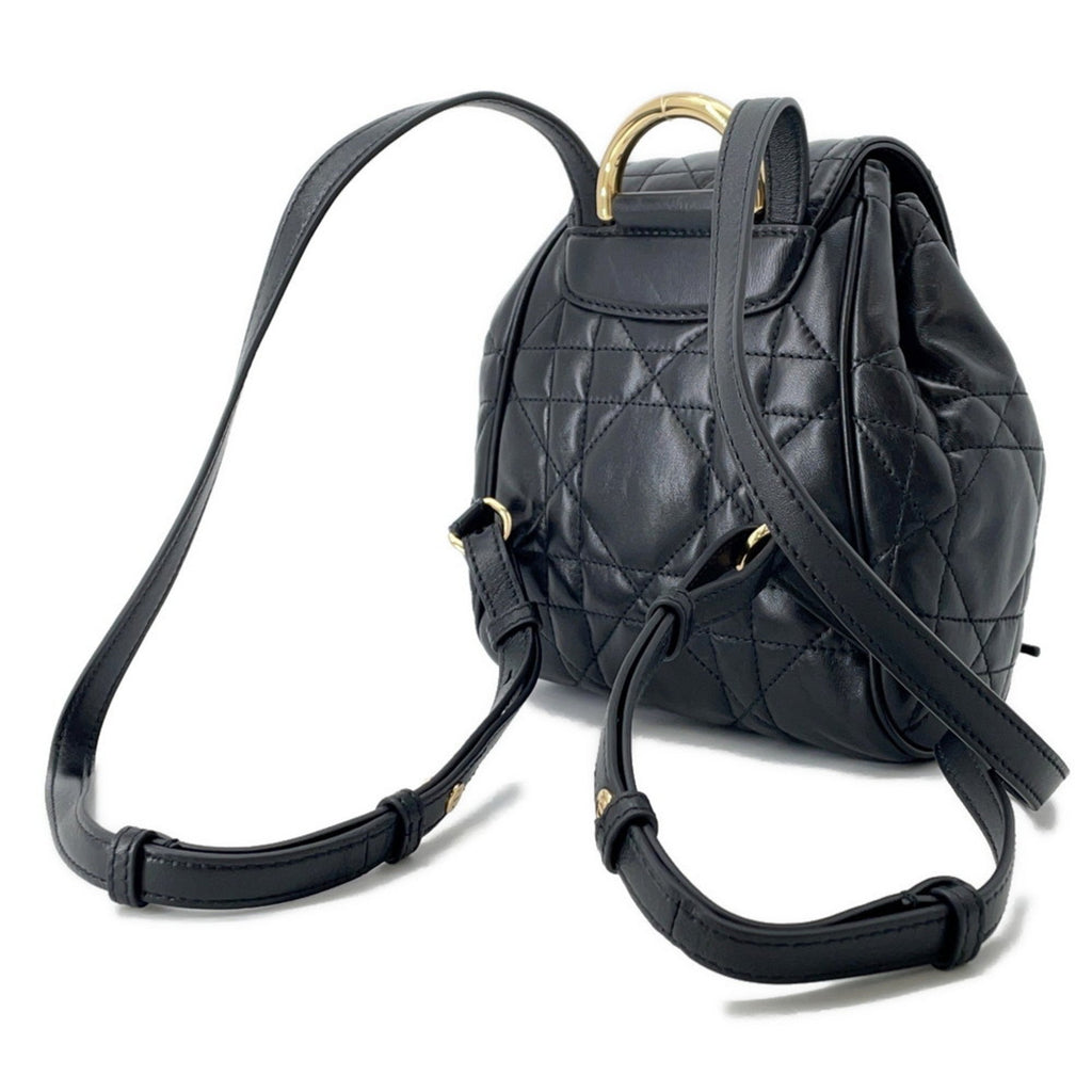 Christian Dior Black Leather Backpack Leather