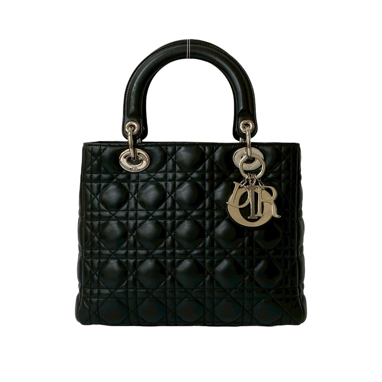 Dior Handbag lambskin black Lady Dior