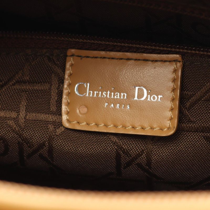 Christian Dior Handbag Maris Pearl Beige Leather Tote