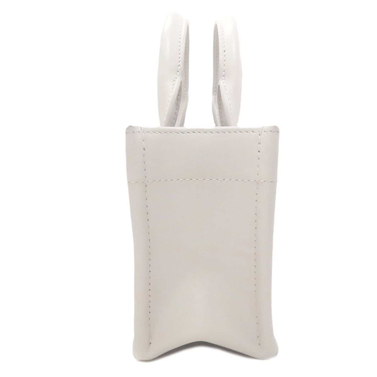 Dior Book Tote Mini Macro Cannage 2-Way Handbag White Gray