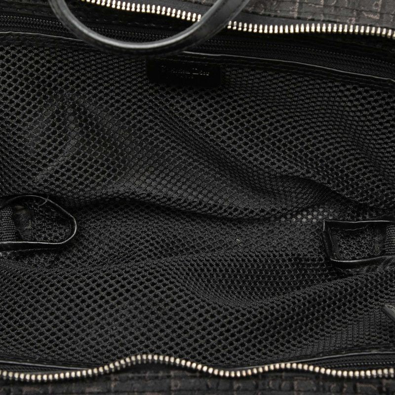 Dior Trotter Mini Handbag Cosmetic Pouch Black Canvas Leather