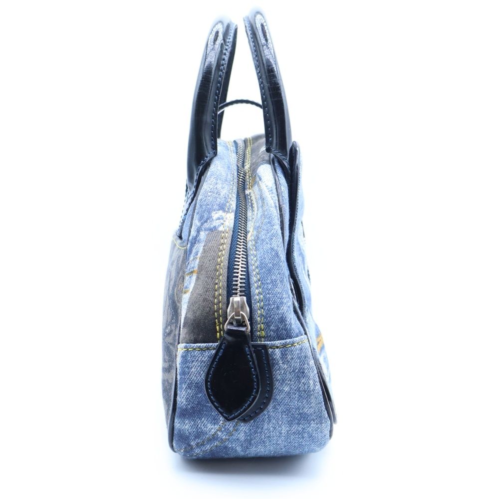 Dior Double Saddle Bag Navy Denim Canvas