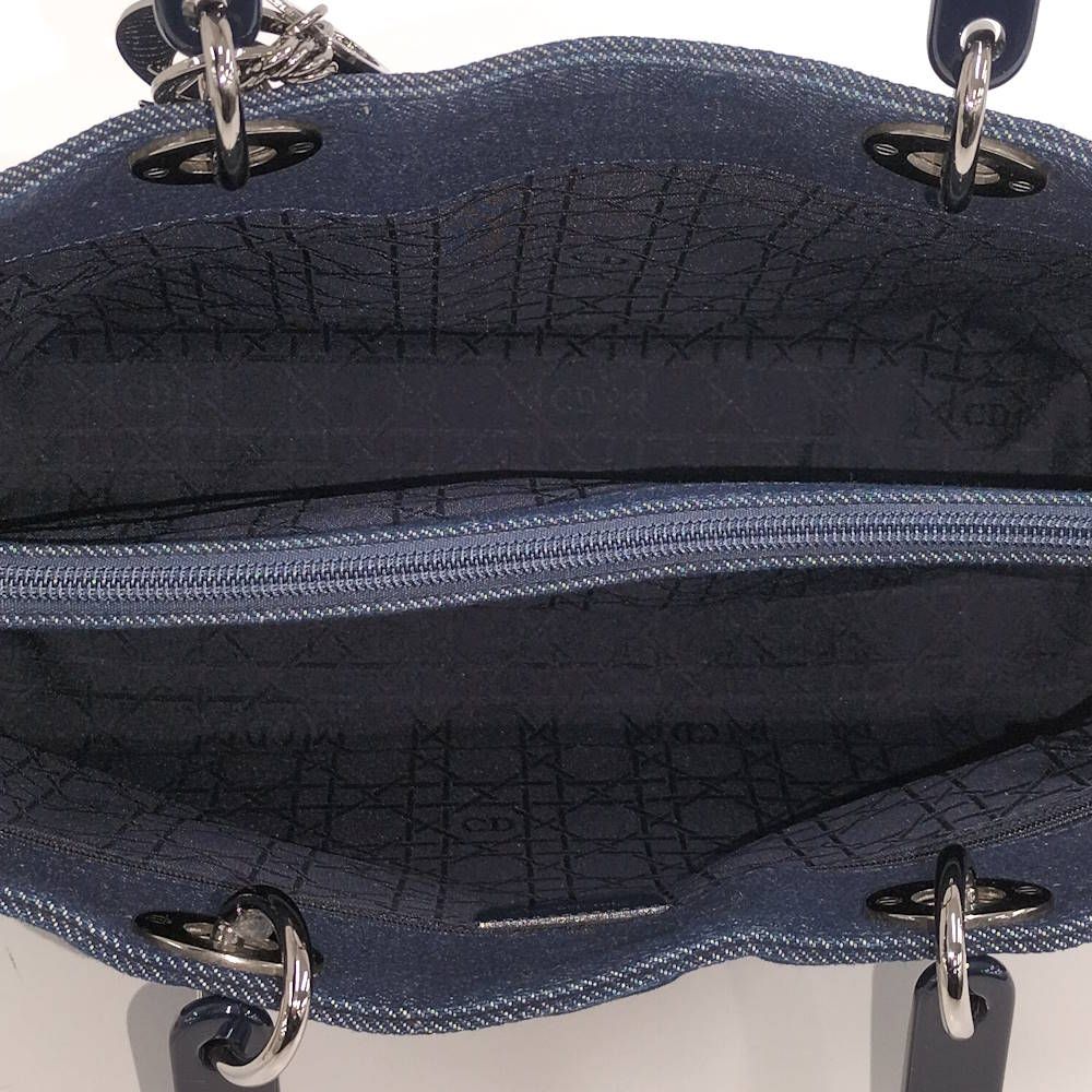 Dior Lady Handbag Denim Blue