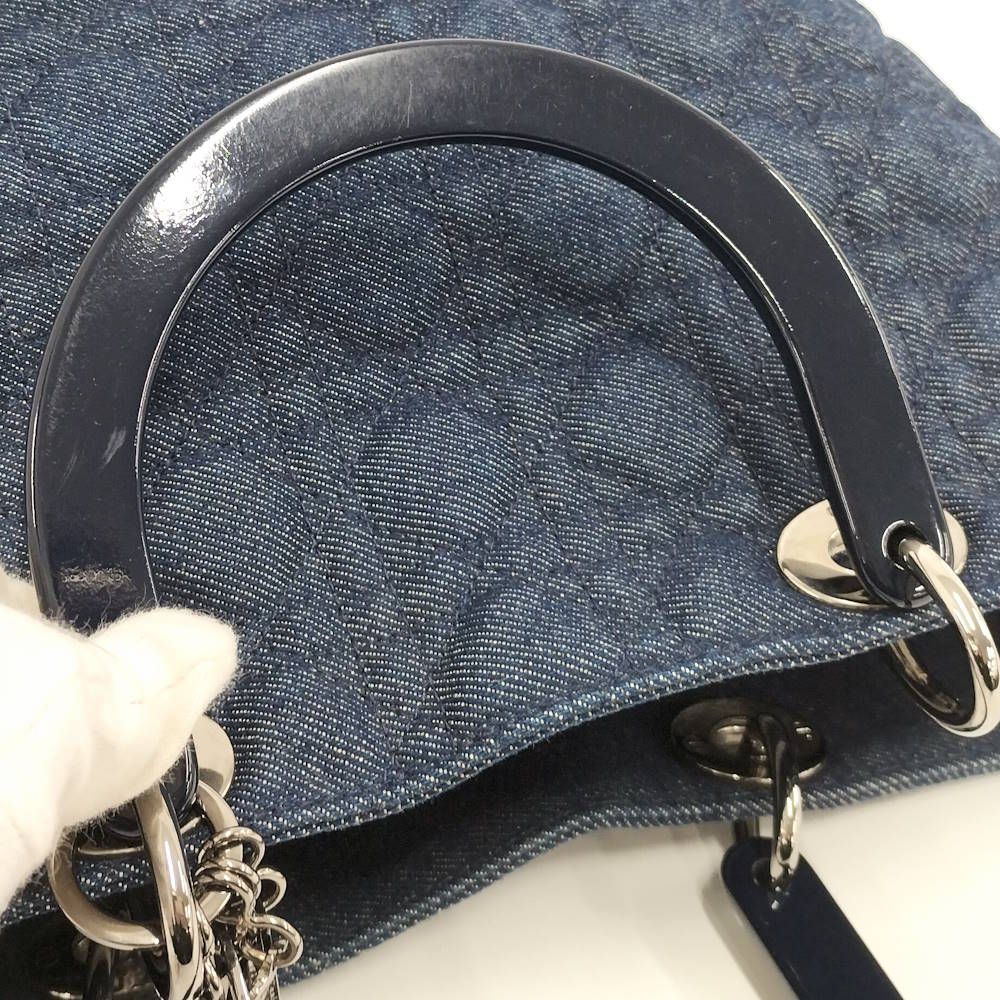 Dior Lady Handbag Denim Blue