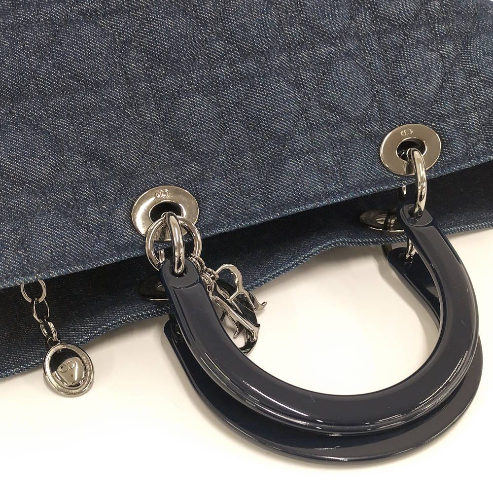 Dior Lady Handbag Denim Blue
