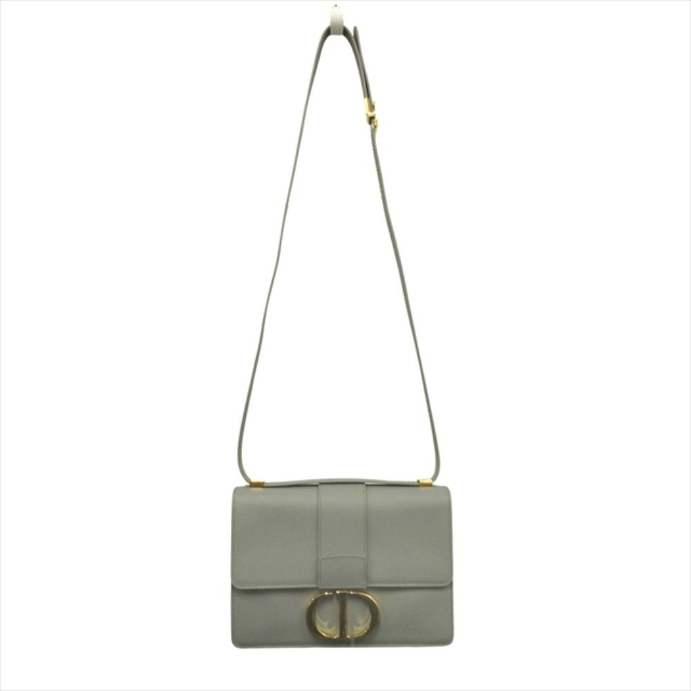 Dior le 30 Monte Ny 30 Montaigne Leather Shoulder Cross Blue Gold Handbag