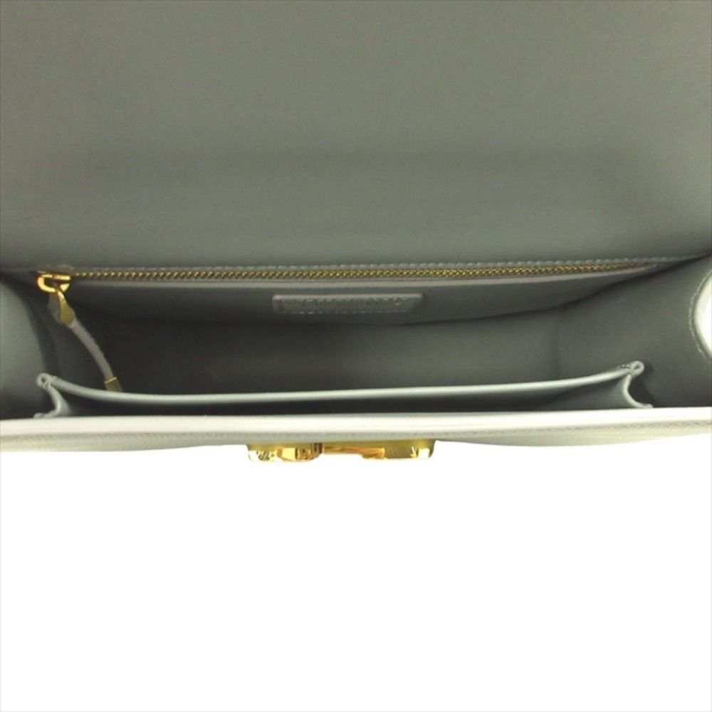 Dior le 30 Monte Ny 30 Montaigne Leather Shoulder Cross Blue Gold Handbag