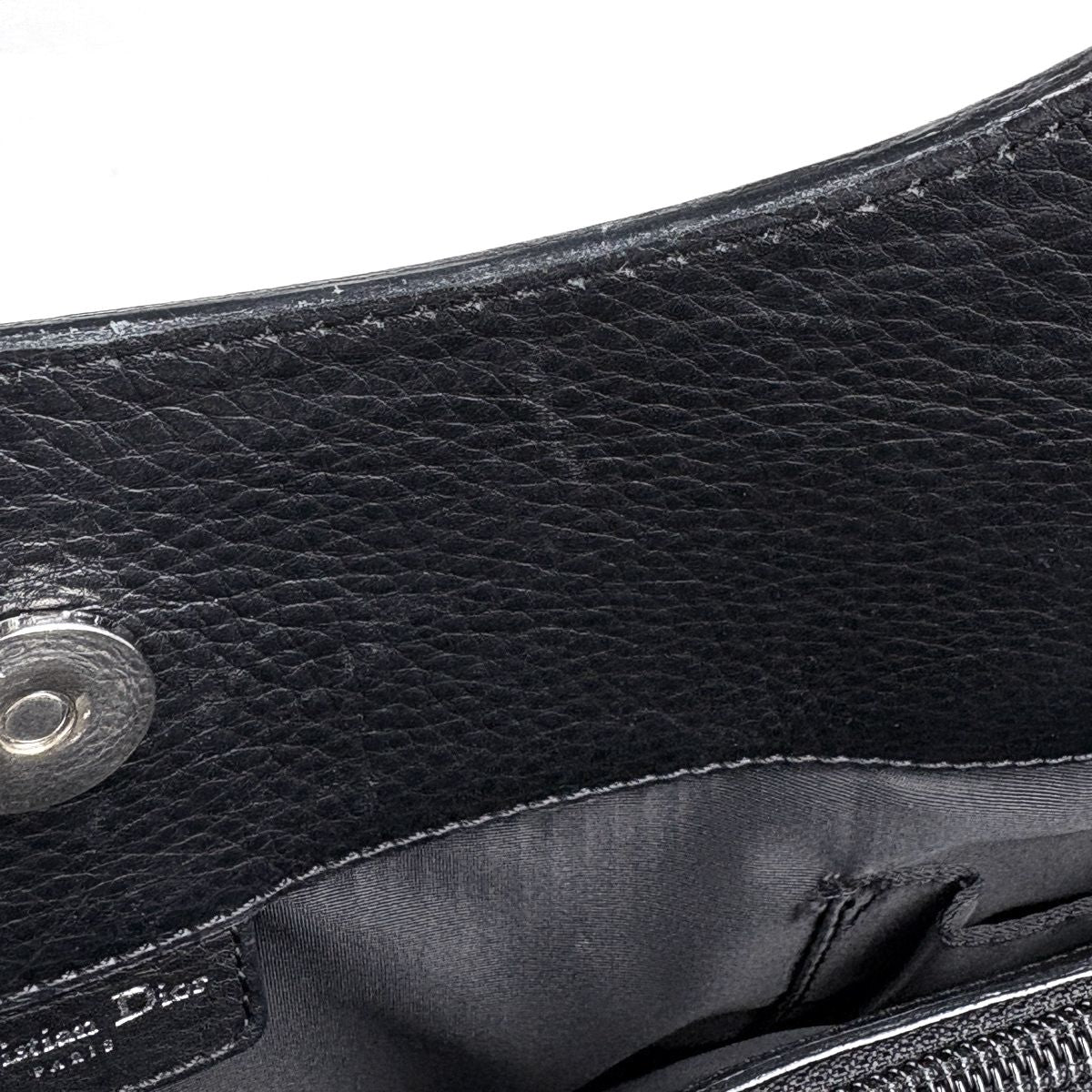 Dior Street Chic Handbag Logo Trotter Pattern Canvas Black