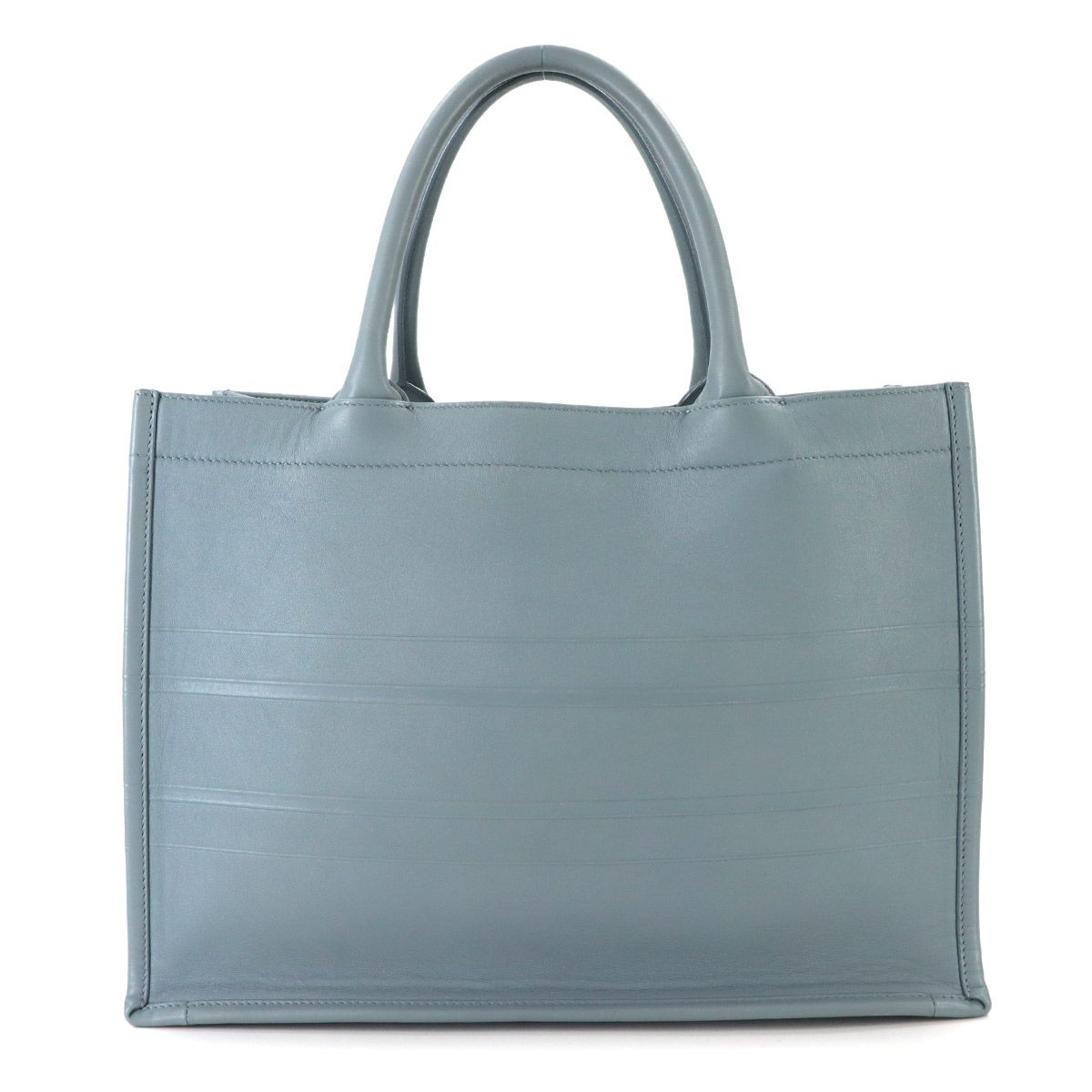 Dior Book Tote Leather Gray