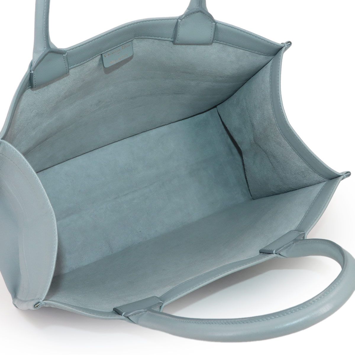 Dior Book Tote Leather Gray