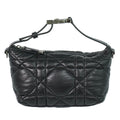 Dior Travel Nomad Pouch Cannage Handbag Leather Black