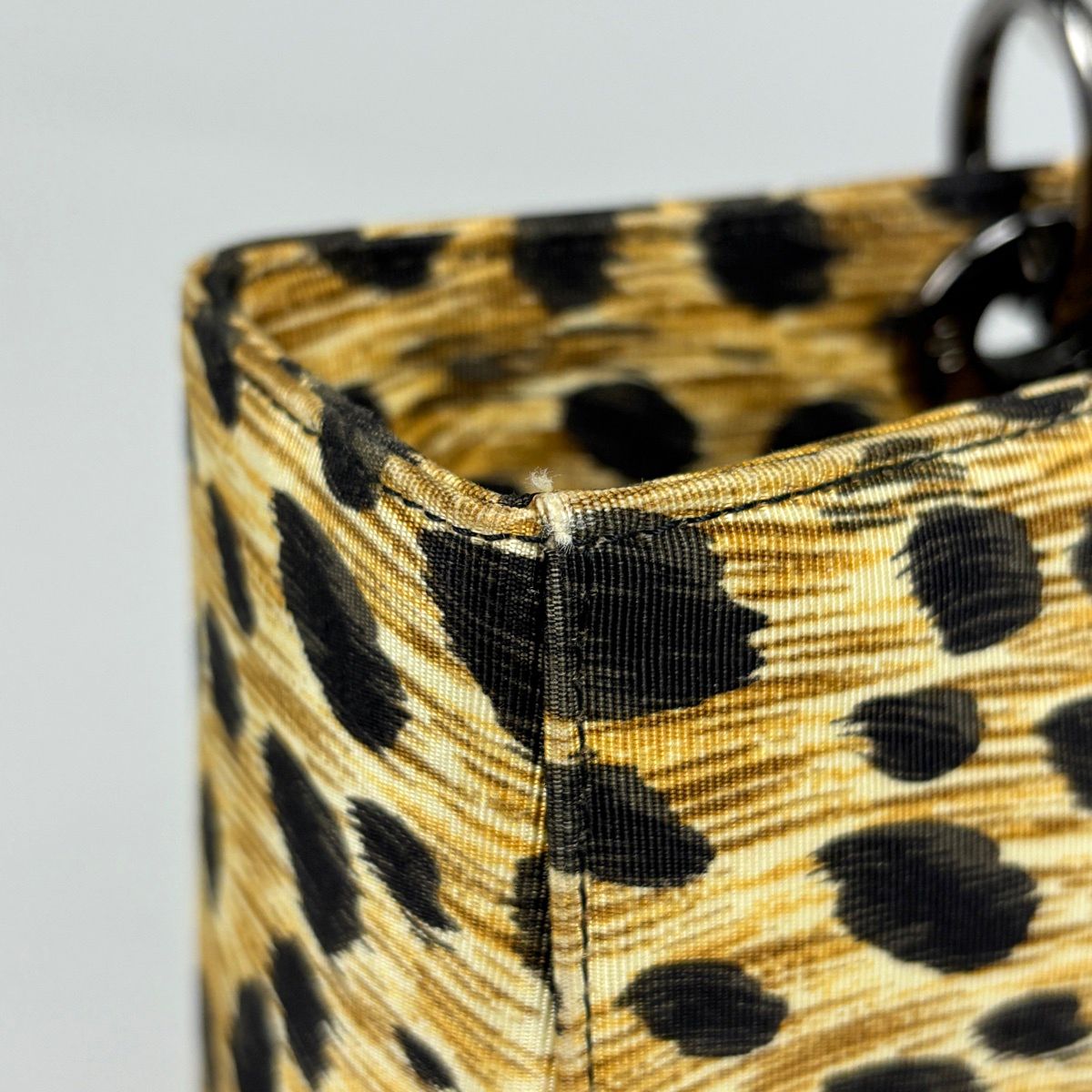 Dior O-le Pattern 2-Way Handbag Canvas Brown