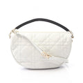Dior Dio Handbag Vibe Midi Bo Cannage White Leather