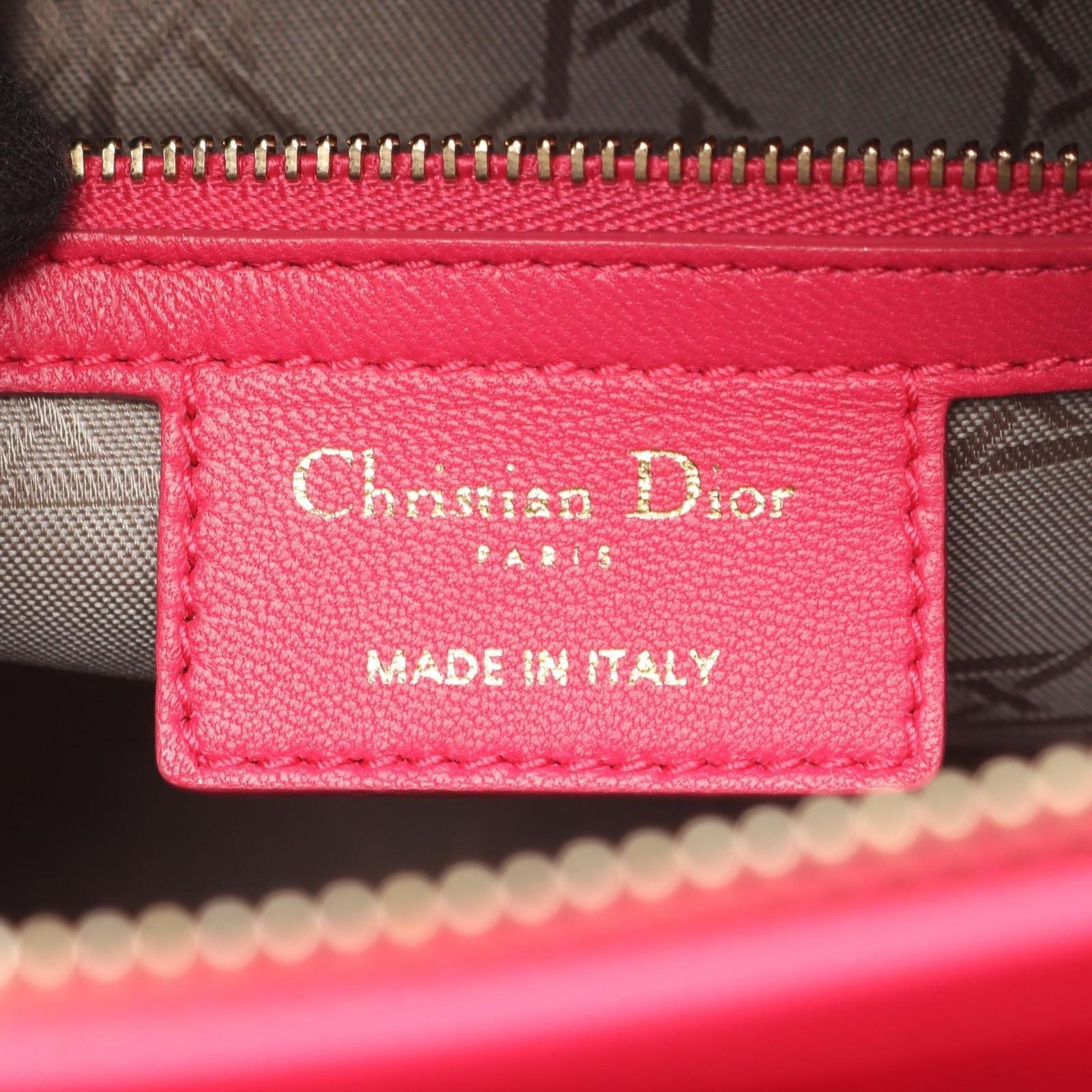 Dior Handbag Lady Dior Large Cannage 2-Way Pink Leather Lady Dior Tote