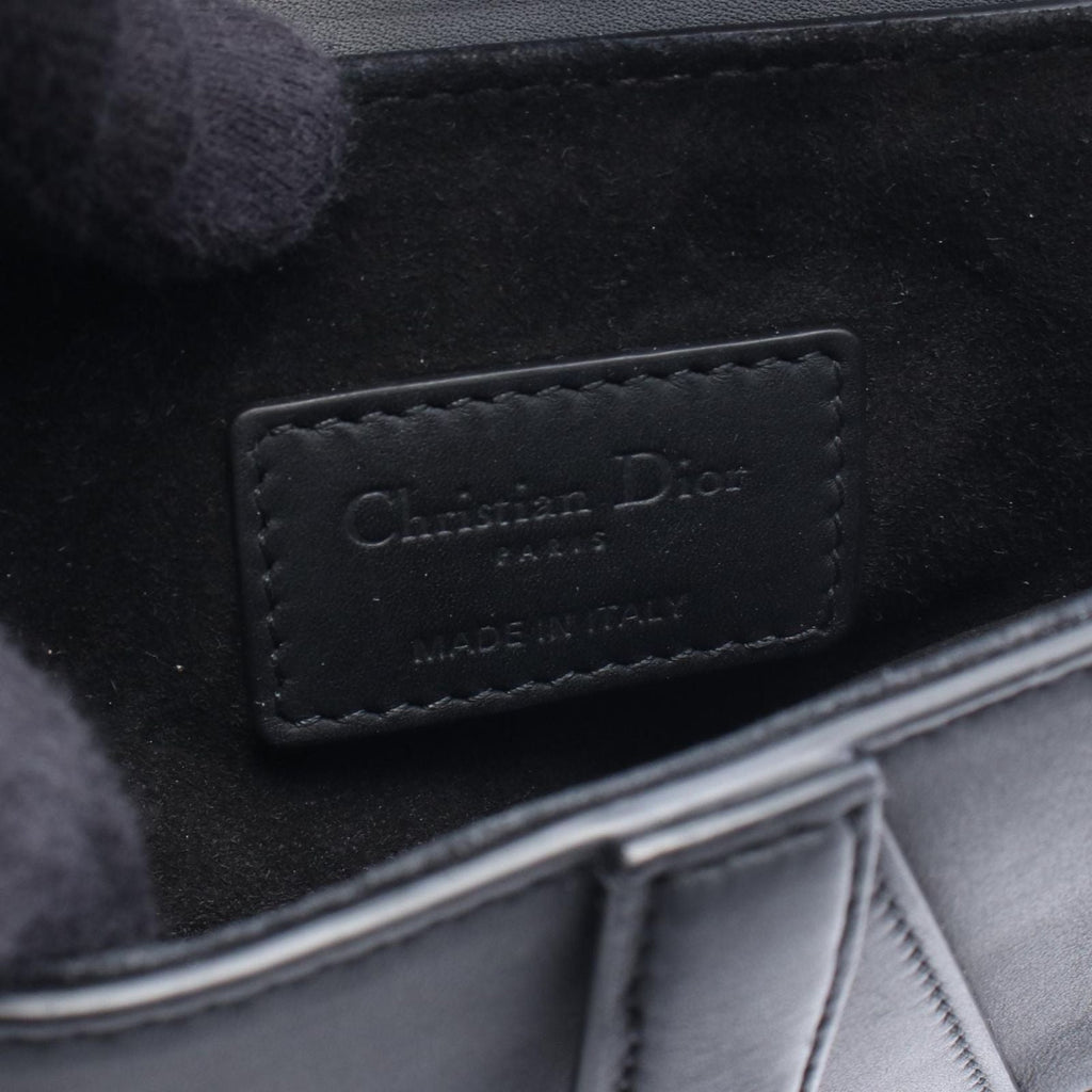 Dior Handbag Saddle Mini Black Leather Bag
