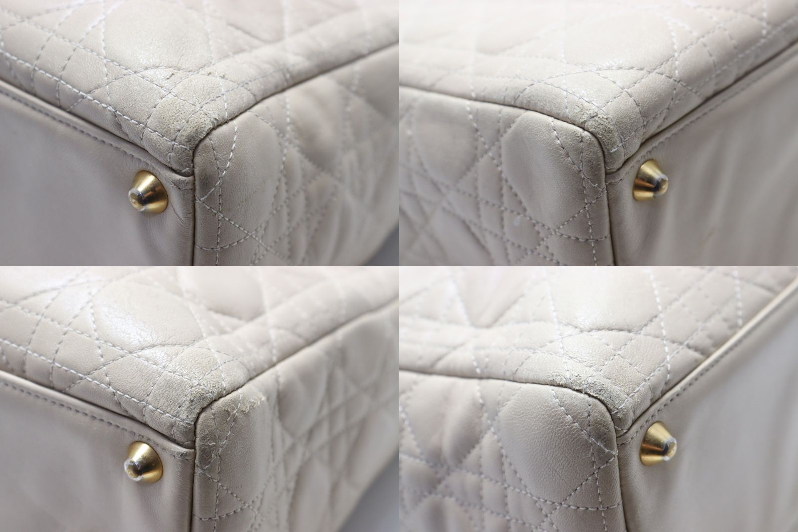 Dior Lady Cannage Leather Handbag