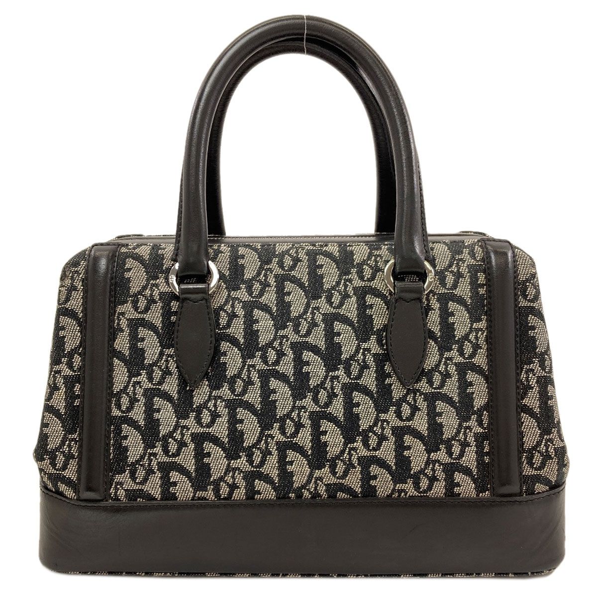 Dior Trotter Pattern Handbag Canvas