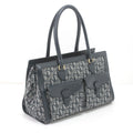 Dior Handbag Trotter Canvas Leather Vintage BO B Navy