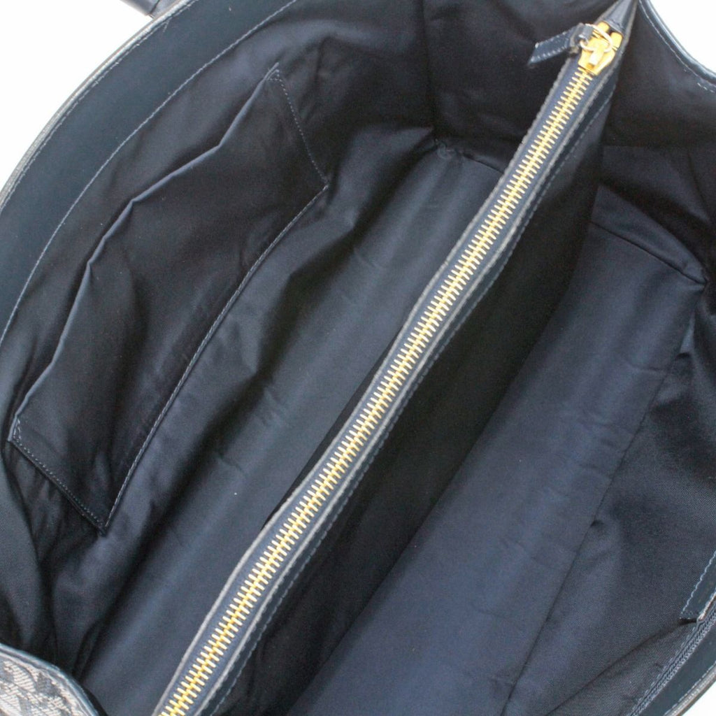 Dior Handbag Trotter Canvas Leather Vintage BO B Navy