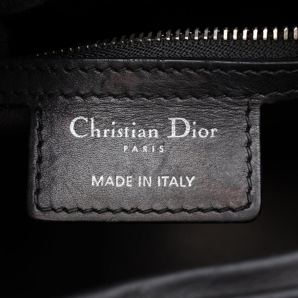 Dior Handbag Lady Dior 2-Way Black Multi Leather Tote