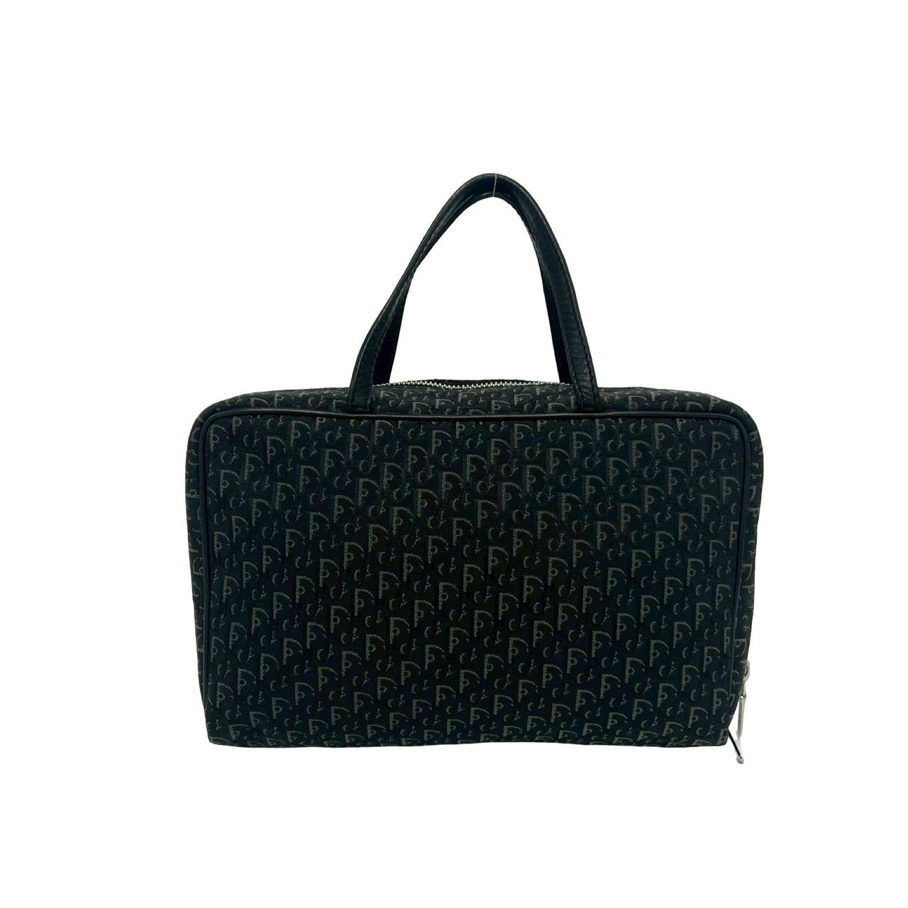 Dior Trotter Canvas Leather Mini Boston Bag Black