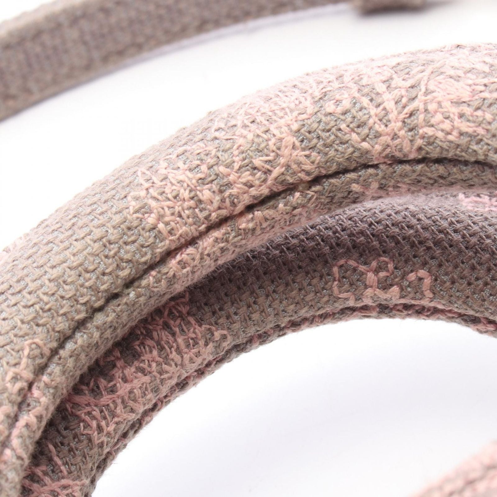 Dior Handbag Lady D-Joy 2-Way Pink Gray Canvas