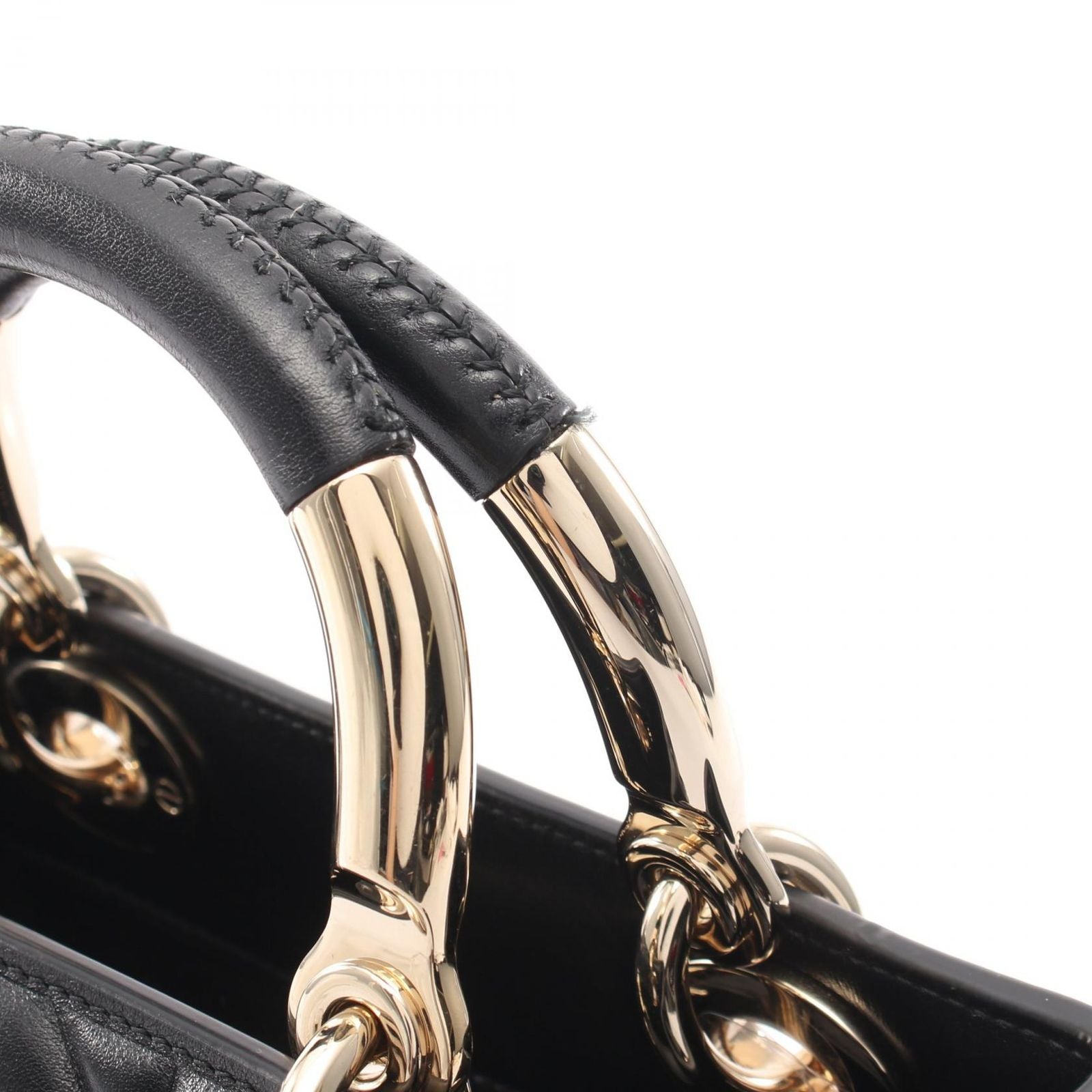 Dior Handbag 95.22 Small 2-Way Black Leather