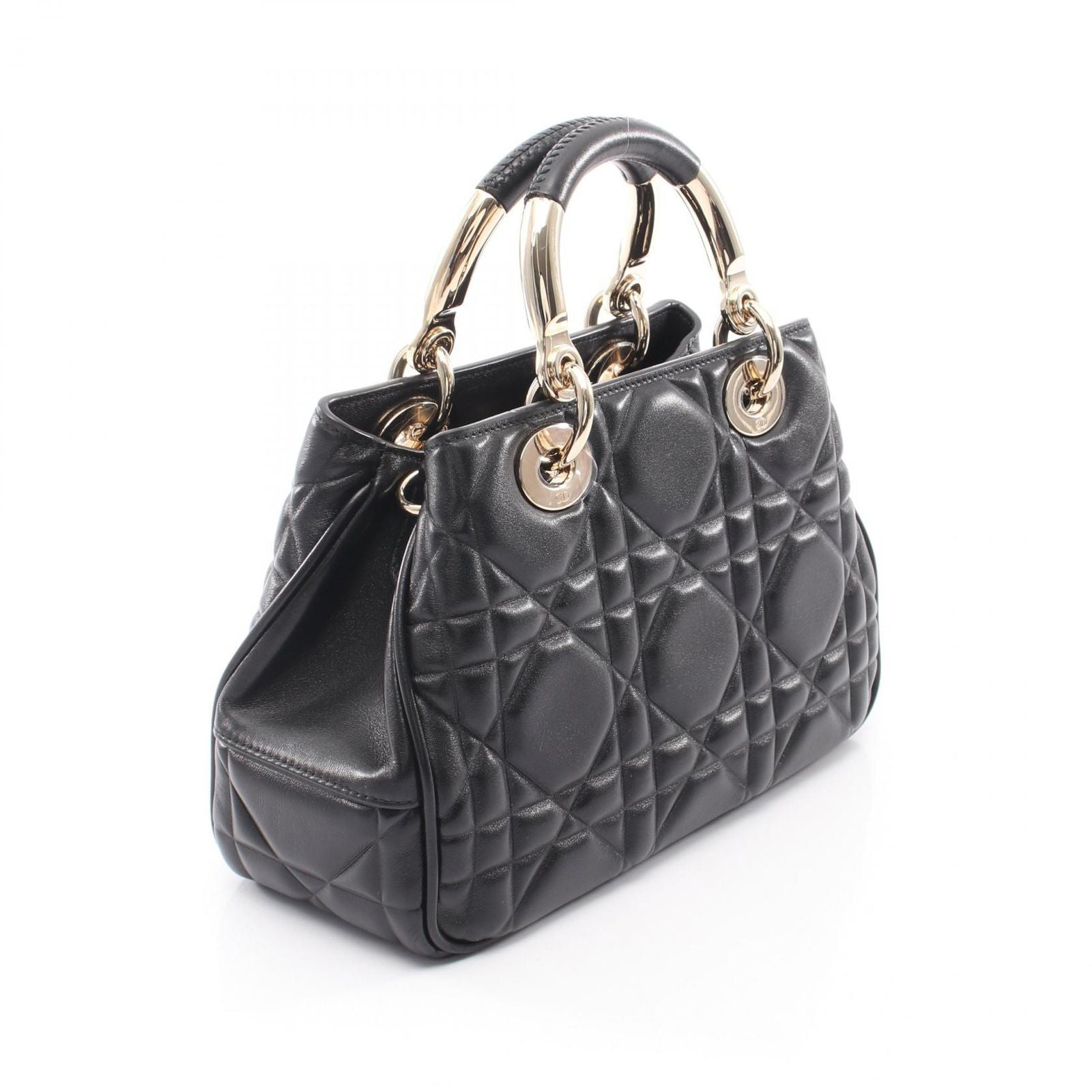Dior Handbag 95.22 Small 2-Way Black Leather