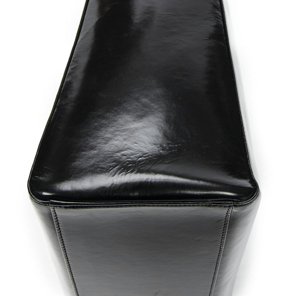 Dior Lady Dior Zip Black Smooth Leather Handbag