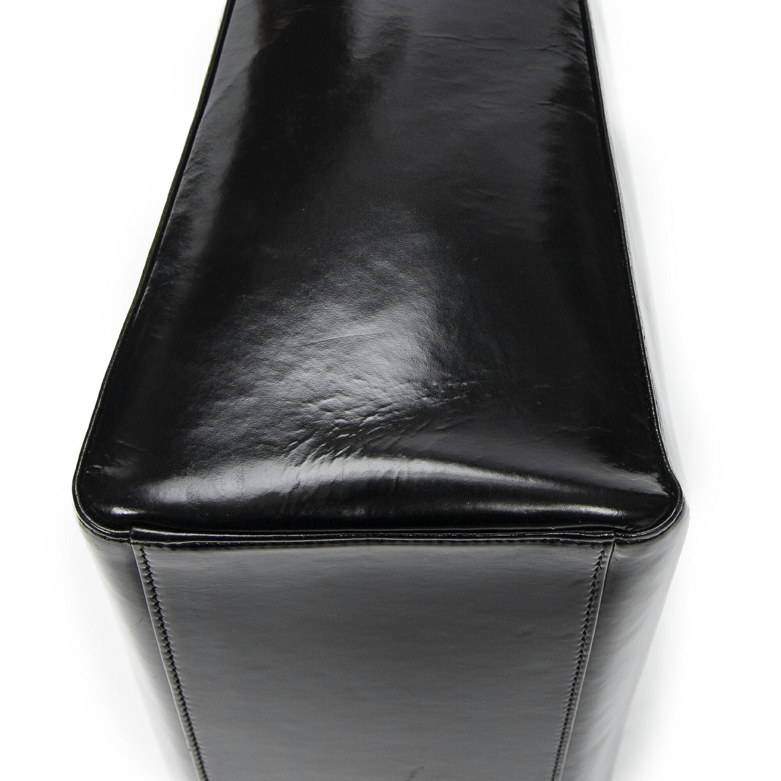 Dior Lady Dior Zip Black Smooth Leather Handbag