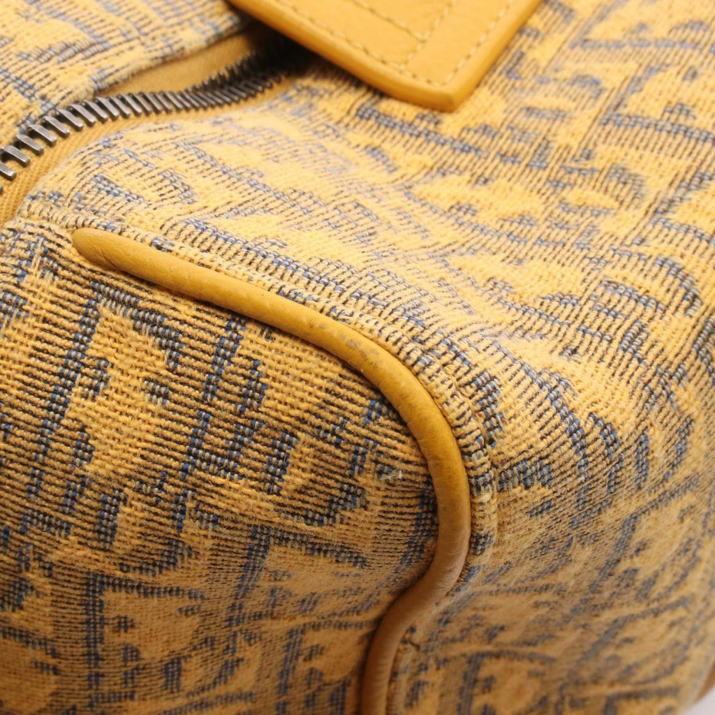 Dior Handbag Rango 26 Oblique 2-Way Yellow Canvas Leather