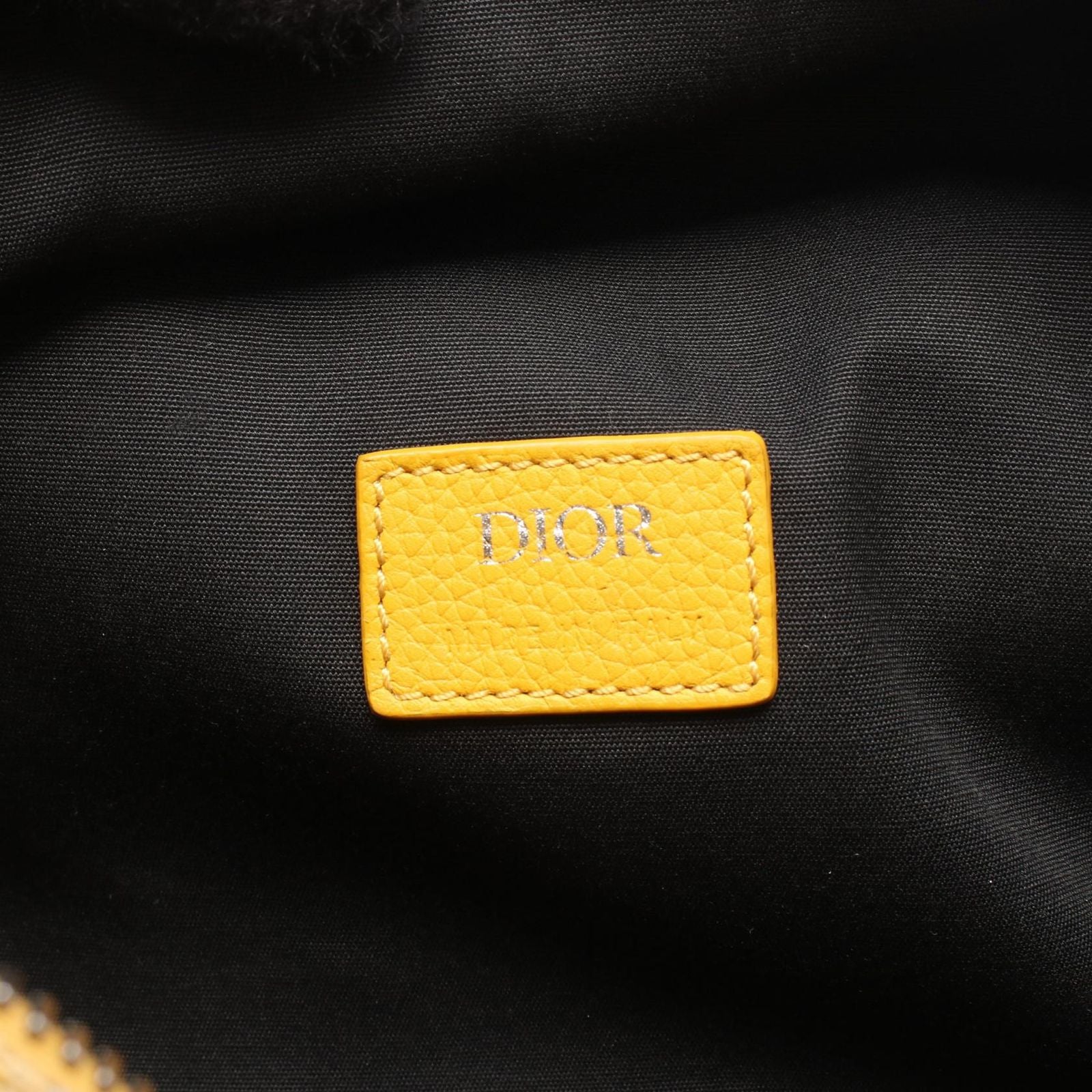Dior Handbag Rango 26 Oblique 2-Way Yellow Canvas Leather