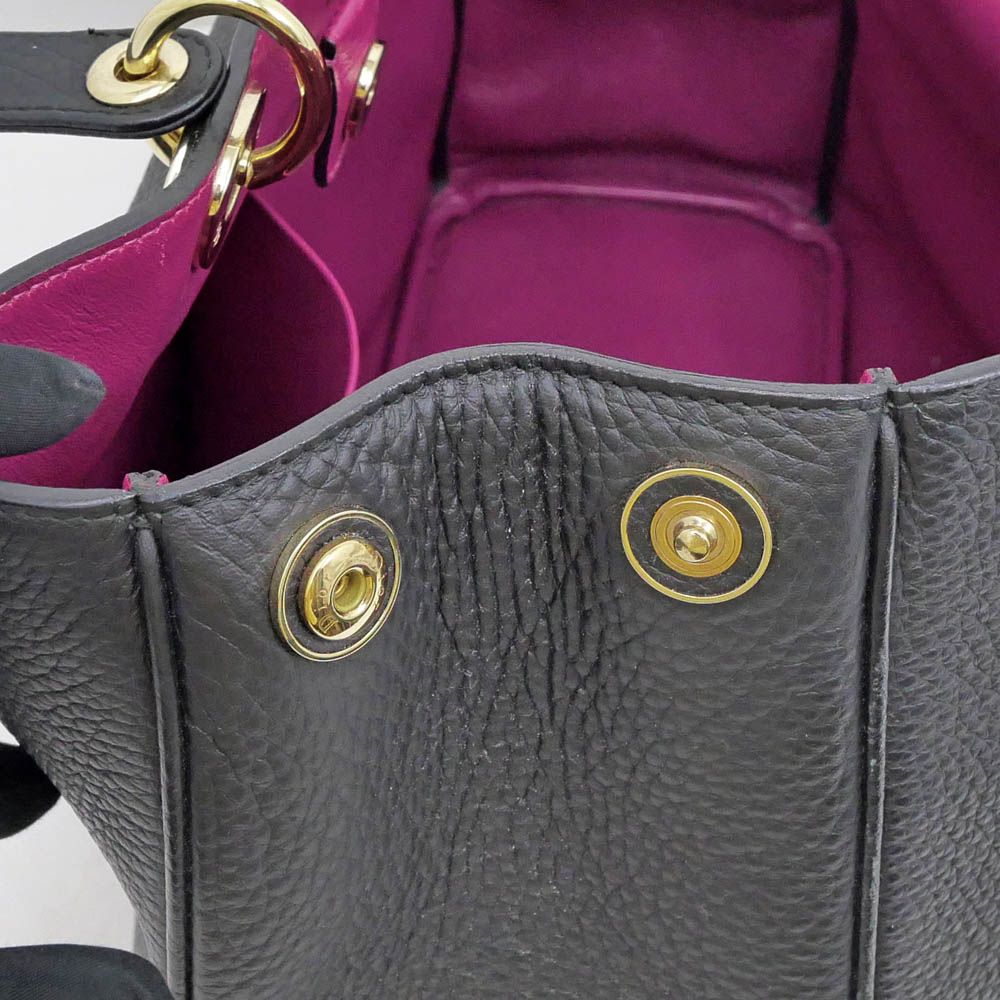 Diorissimo Handbag Black Pink Gold