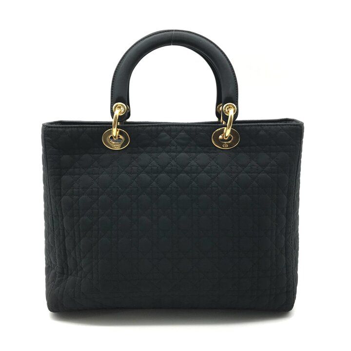 Dior le Cannage Hand Bag Nylon Black