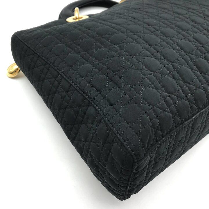 Dior le Cannage Hand Bag Nylon Black