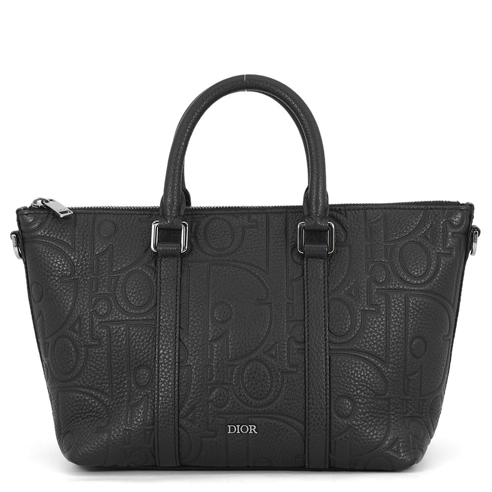 Dior Handbag Gravity Calf Leather Black