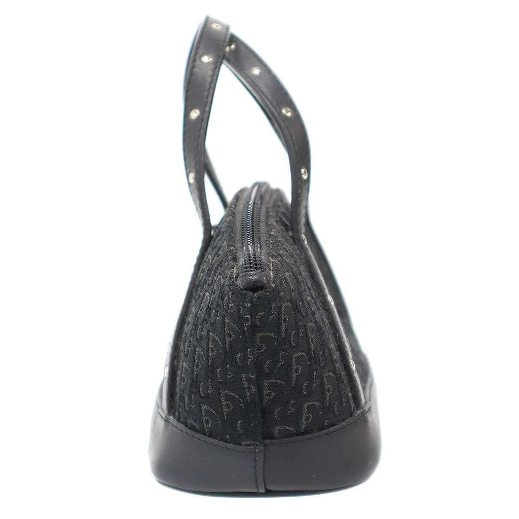 Dior Trotter Canvas Mini Handbag Pouch Black