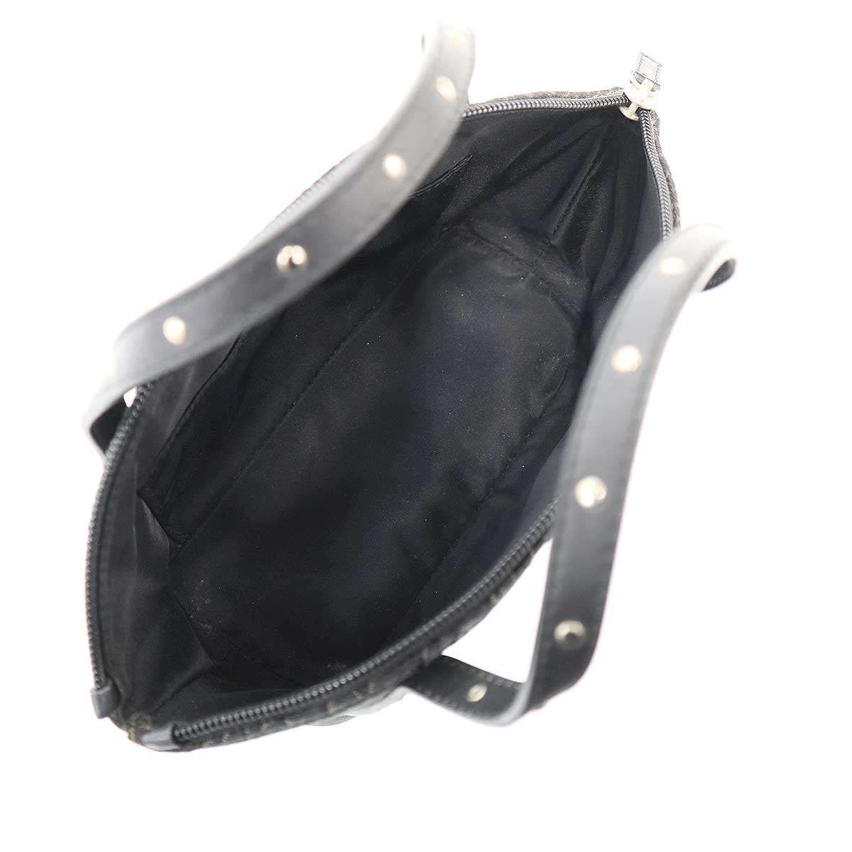Dior Trotter Canvas Mini Handbag Pouch Black
