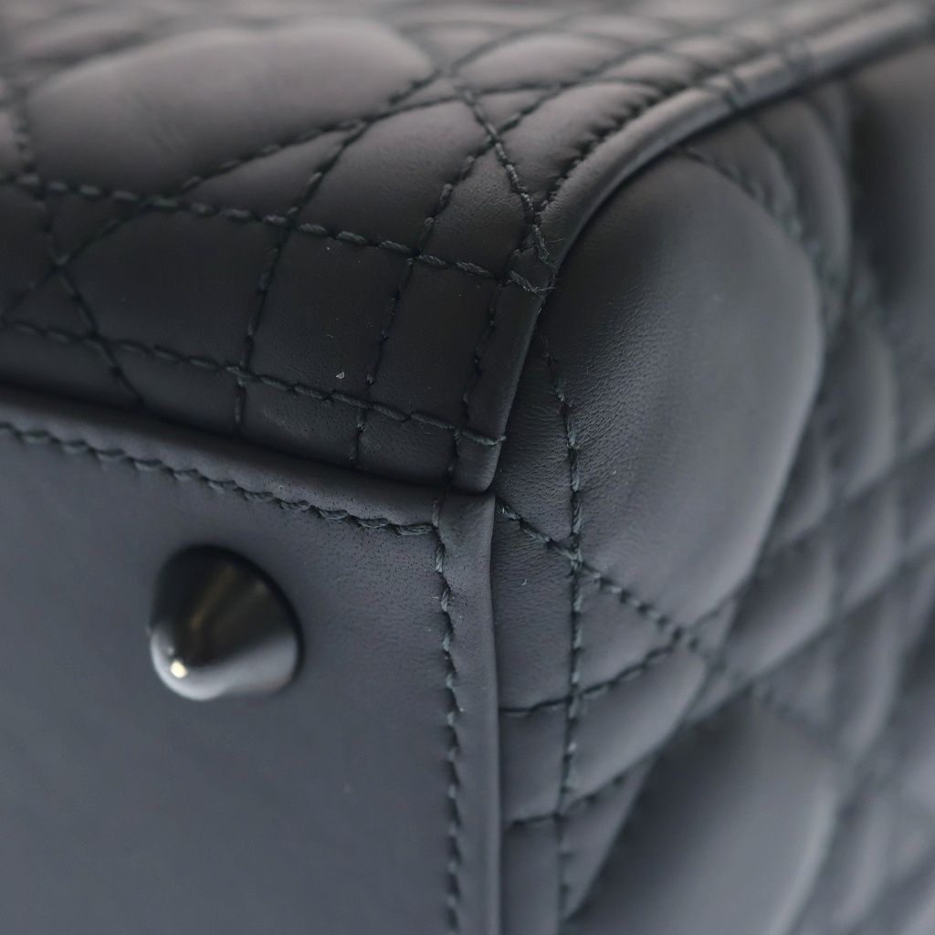 Dior Lady Large Cannage Leather Black Handbag
