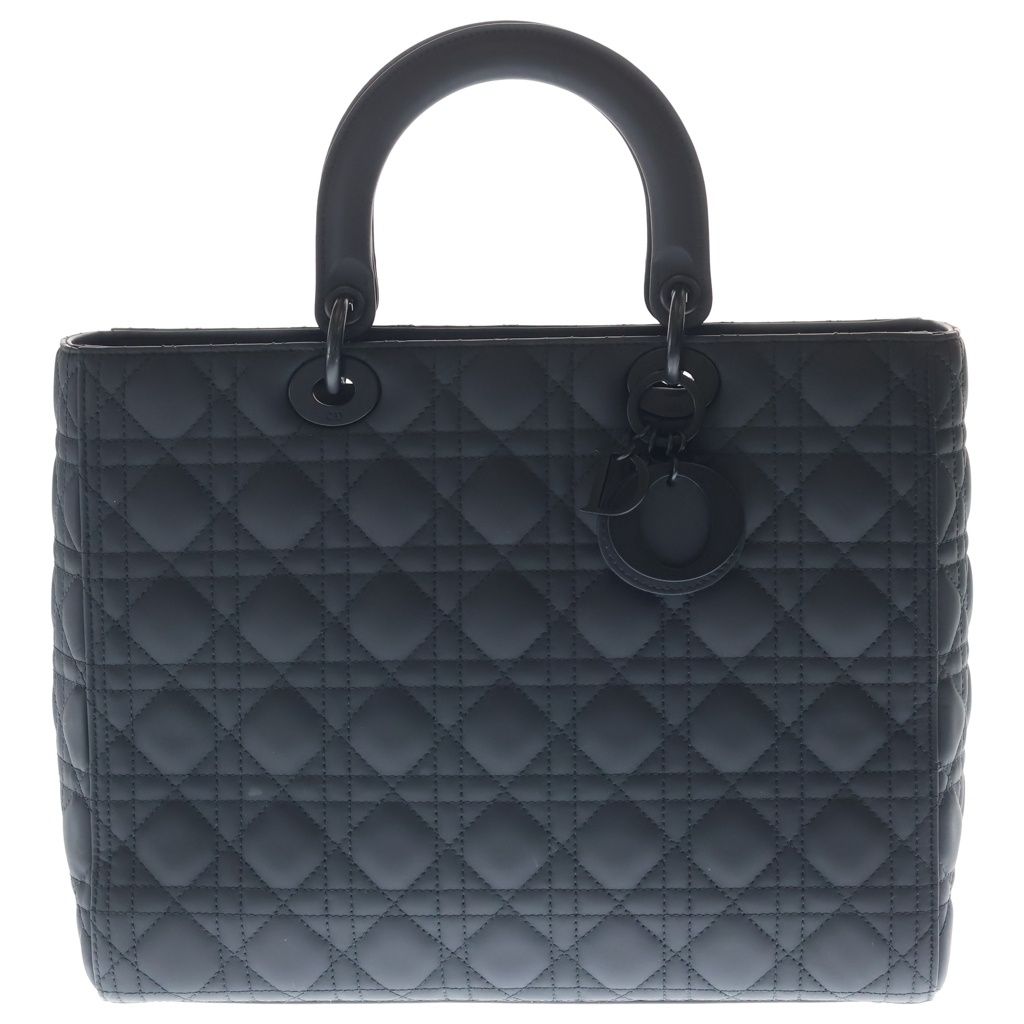 Dior Lady Large Cannage Leather Black Handbag